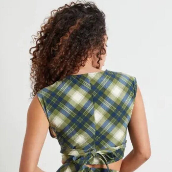 WEWOREWHAT Tie Back Wrap Top NWT Sz Sm - Picture 2 of 2